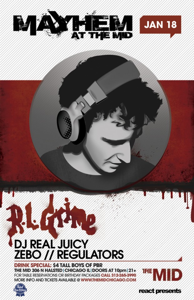 Rl Grime and DJ Real Juicy concert at The Mid Chicago