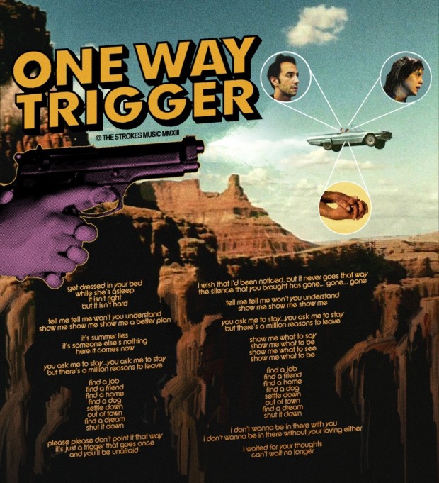 one-way-trigger-strokes lyric poster