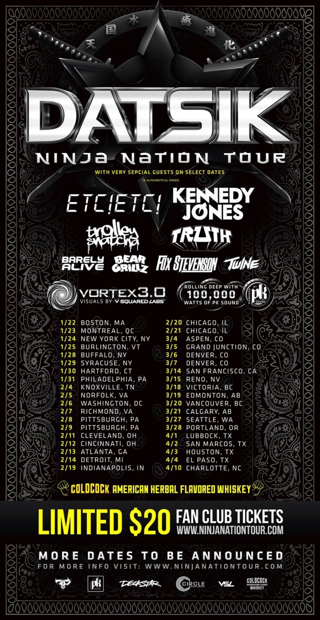 [NEWS] Datsik Ninja Nation 2015 Tour Dates Announced!