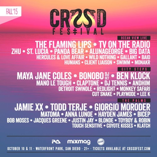 CRSSD Fall Fest Lineup