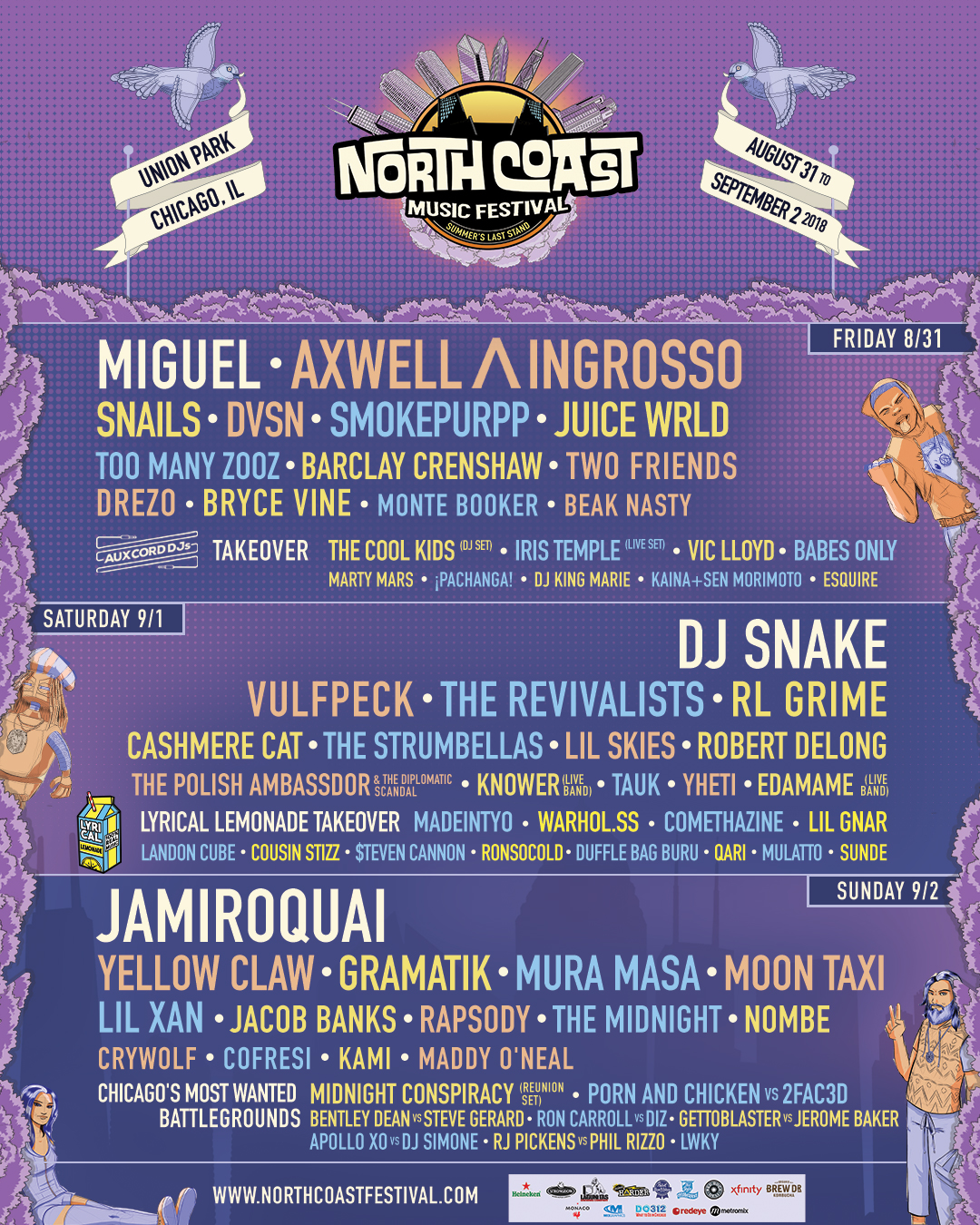 north coast 2018 music festival