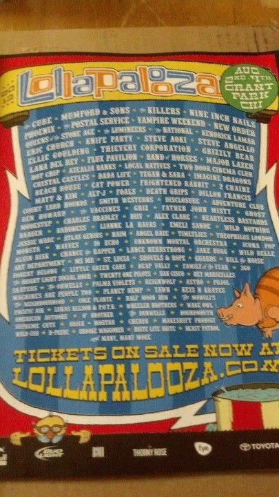 lollapalooza 2013 lineup poster leak