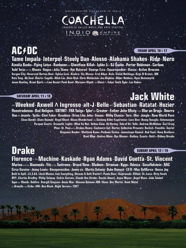 [NEWS] Coachella 2015 Lineup Announced!