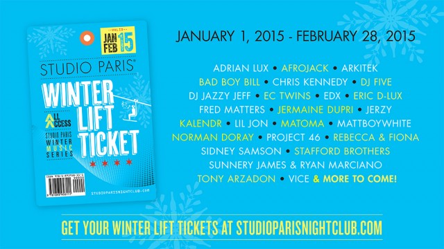 [WINTER PASS GIVEAWAY] Win Passes To See Afrojack, EC Twins, Sunnery James, Ryan Marciano, Lil Jon, Project 46 And More At Studio Paris