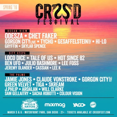 [NEWS] CRSSD Announces Incredible Spring ’16 Lineup – Odesza, Gesaffelstein, Chet Faker, Loco Dice, Claude VonStroke + More