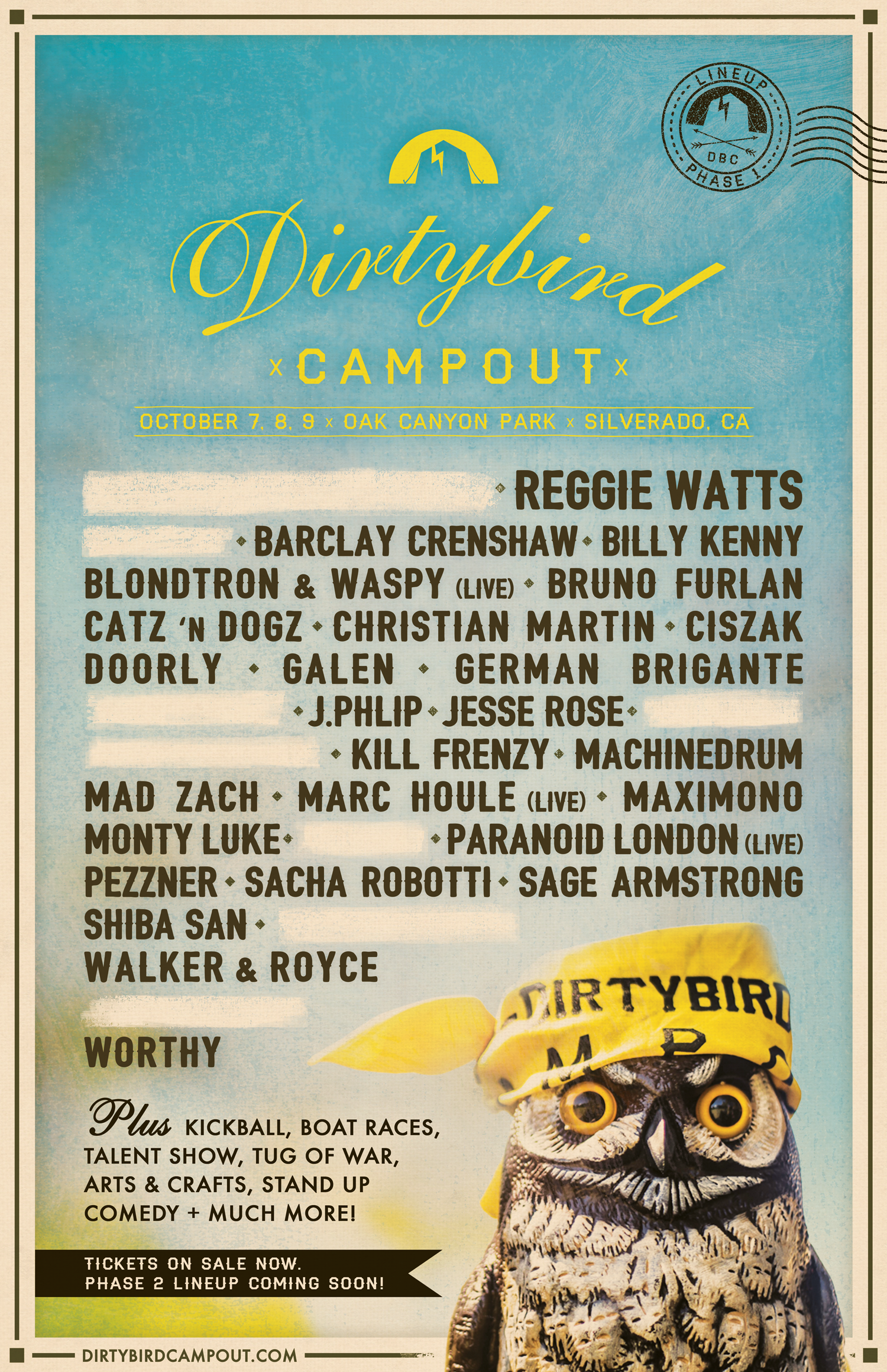 [Festivals] Dirtybird Campout Releases Second Annual Lineup Featuring Kill Frenzy, Reggie Watts, Special Guests, and Many More