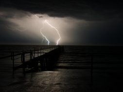 sea-pier-storm-cloud-sky-lightning