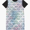Water Color + Paper Graphic T-Shirt Dress
